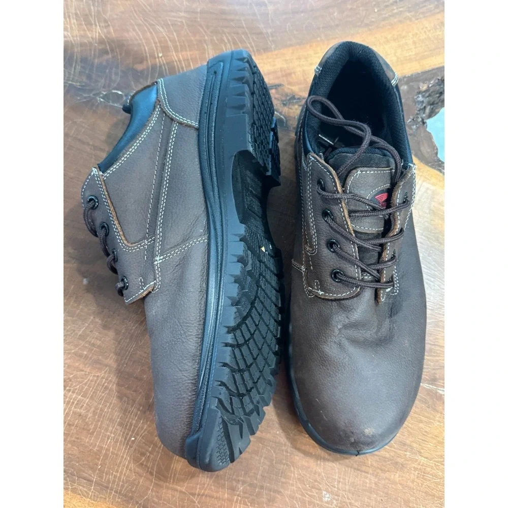 Avenger Foreman Oxford Waterproof Work Shoes Men's 14 Brown EH